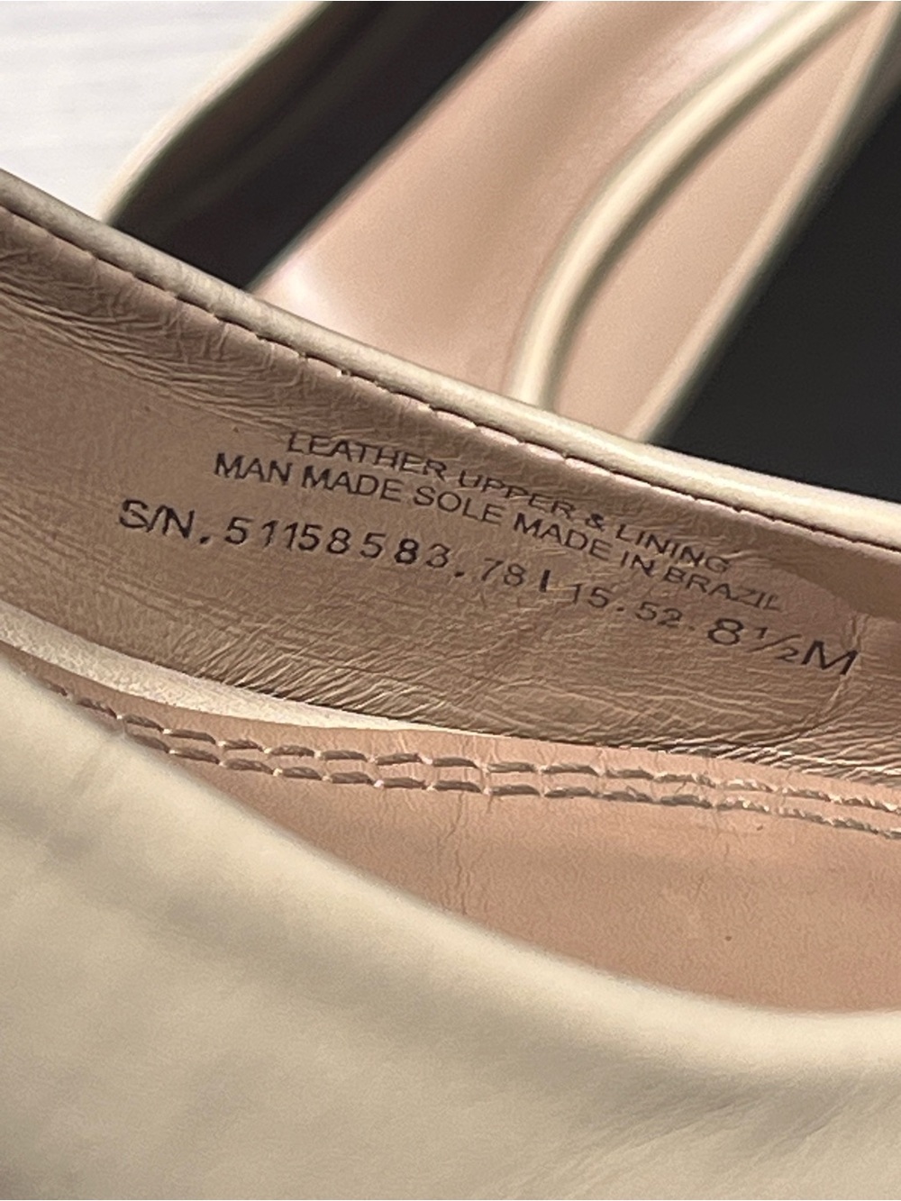 Tory Burch Cream Leather Wedge Pumps with Logo Medallion - Picture 10 of 12